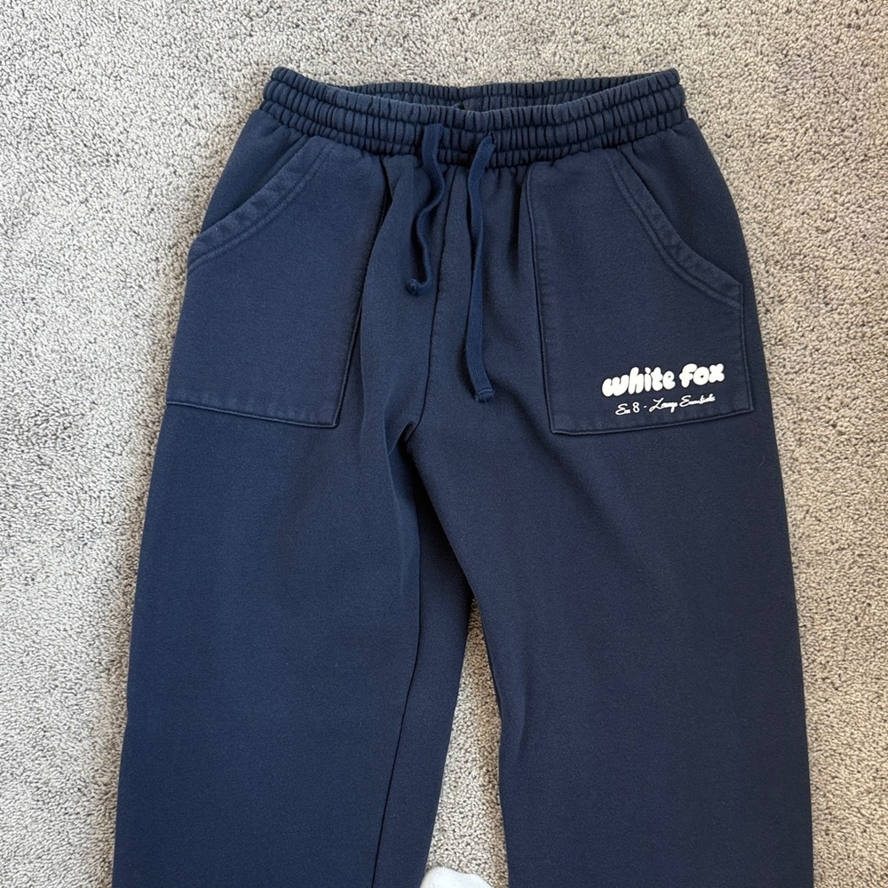 White Fox Boutique Navy Track Pants